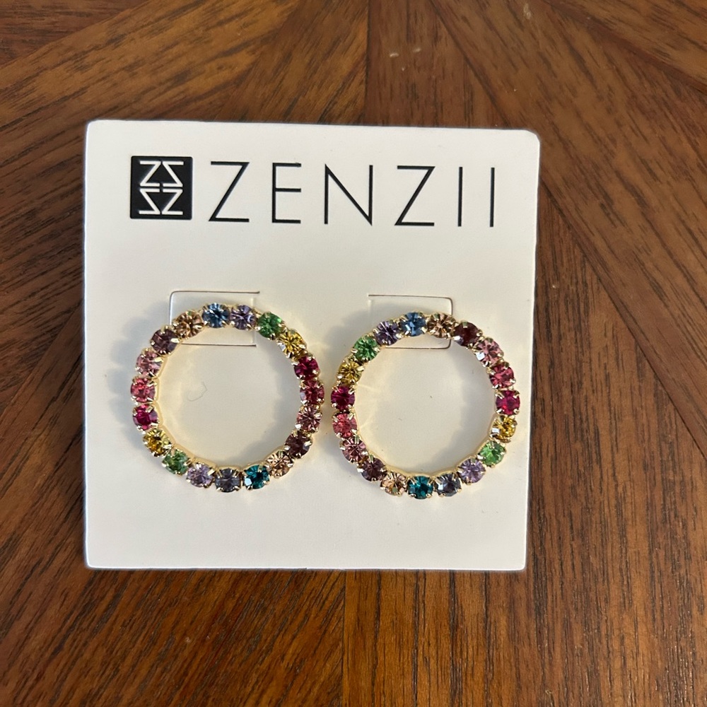 Zenzii circle earrings.
